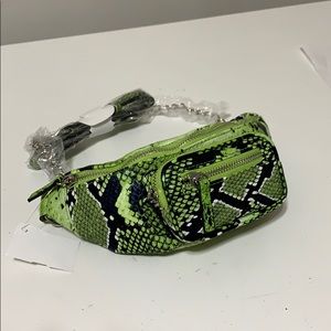 Snake print fanny pack